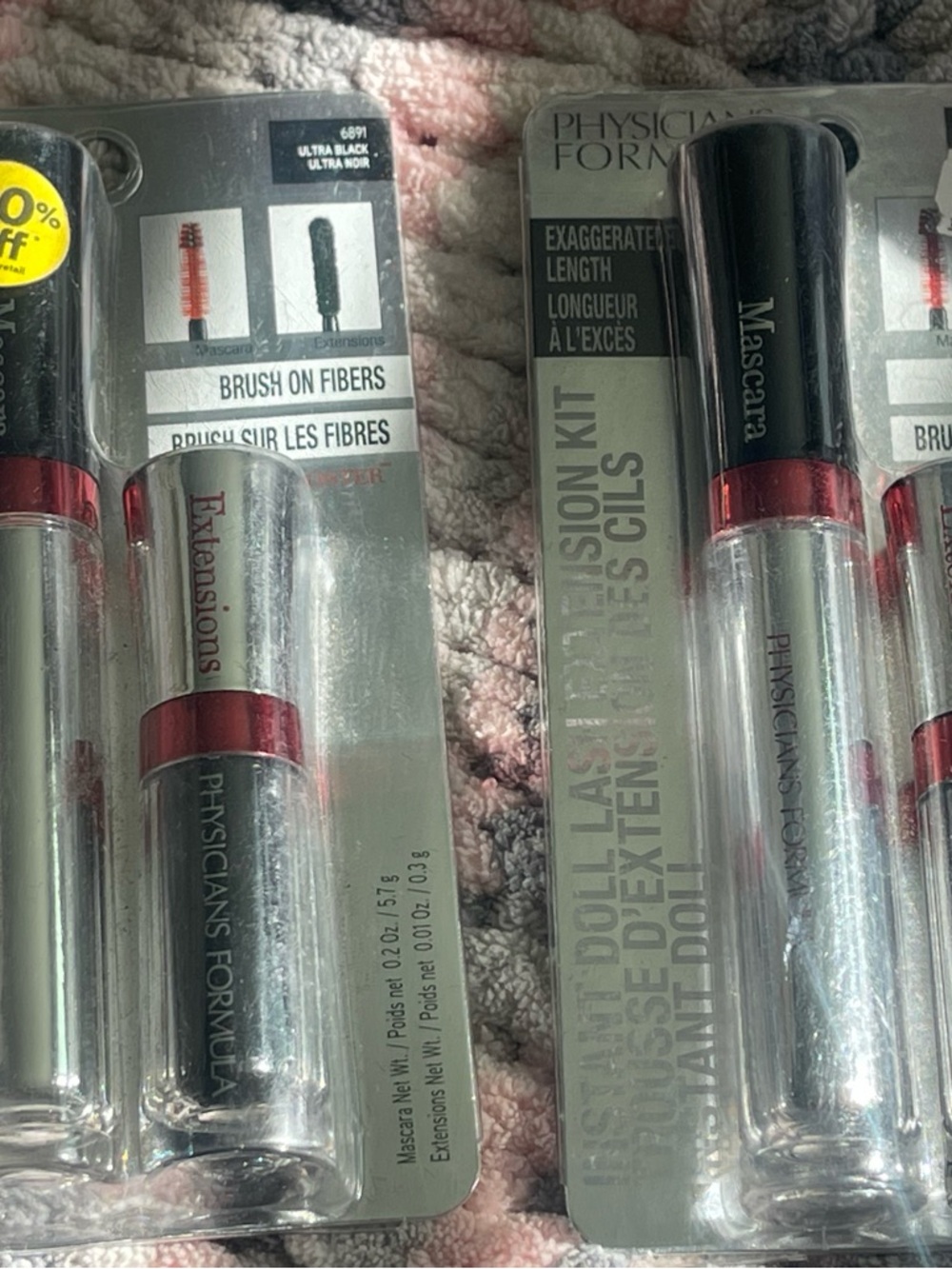 2 Physicians Formula Instant Lash Extension Kit #6891 Ultra Black & Ultra Liner